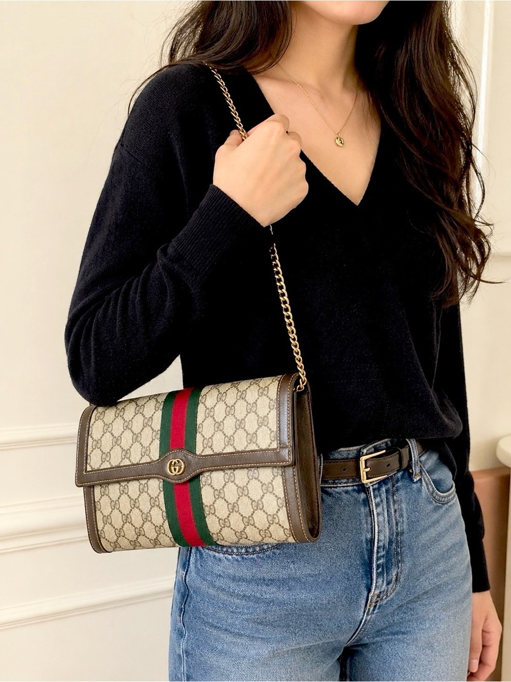 Gucci Pre-Owned
1980-1980s Parfums GG clutch bag XL
